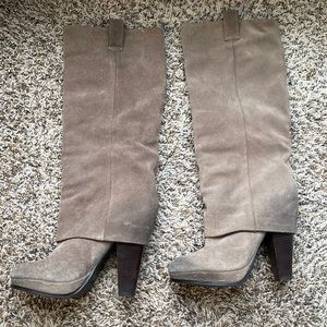 Suede Knee Boot